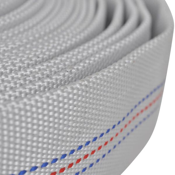vidaXL 消防ホース フラットホース 20m D-シュトルツカップリング 1インチ付き
