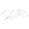 vidaXL スチールフレーム温室 ホワイト 24 m&sup2; 6x4x2 m