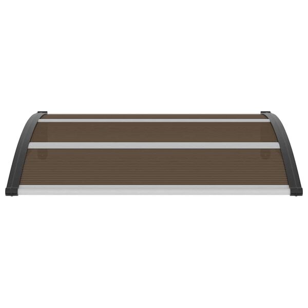 vidaXL ドアキャノピー ブラック 120x100cm PC(ポリカーボネート)製