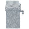 vidaXL アルミボックス 48.5x14x20cm シルバー
