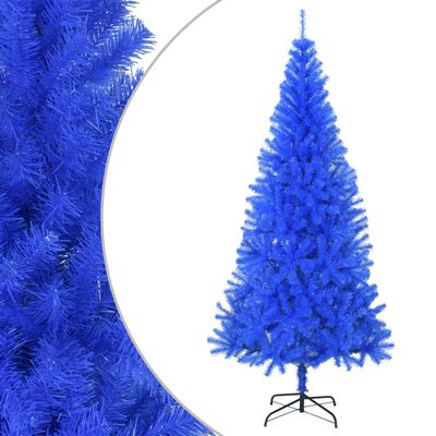 vidaXL クリスマスツリー スタンド付 ブルー 210cm PVC製