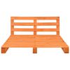 vidaXL すのこベッドフレーム ブラウン パイン無垢材 200x200cm