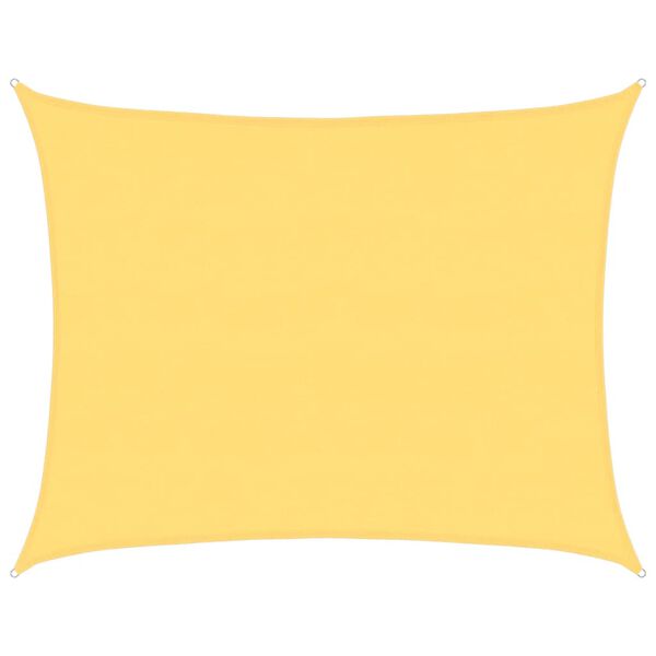 vidaXL サンシェードセイル 160g/m² ベージュ 6x7m 高密度ポリエチレン