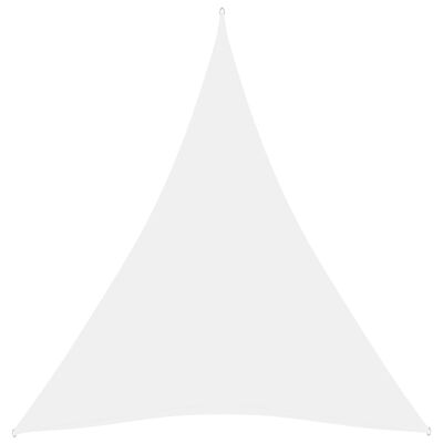 vidaXL サンシェードセイル 4x5x5m 三角形 オックスフォード生地 ホワイト