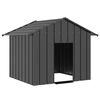 vidaXL 屋根付き犬小屋 131x101x102 cm 亜鉛メッキ鋼