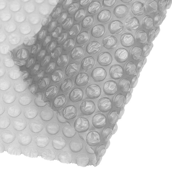 vidaXL フローティング ソーラープールフィルム PE製 381 cm グレー