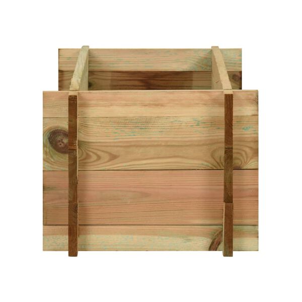 vidaXL ガーデンレイズドベッド 野菜用 含浸パイン材 80cm