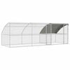 vidaXL 鶏小屋 3 pcs シルバー 600 x 200 x 200 cm スチールとPE