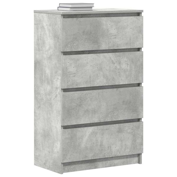 vidaXL サイドボード コンクリートグレー 60x35x98.5cm エンジニアリングウッド