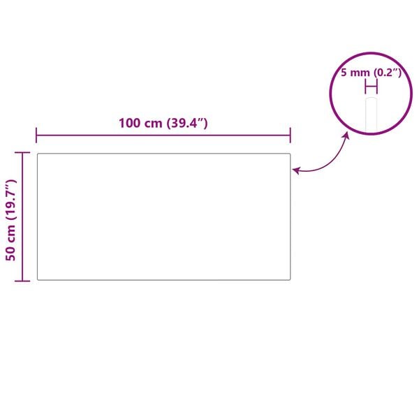 vidaXL テーブルトップ 4 pcs ブラック glass
