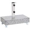 vidaXL パラソル用ベース ライトグレー 45x25x8.3 cm 花こう岩