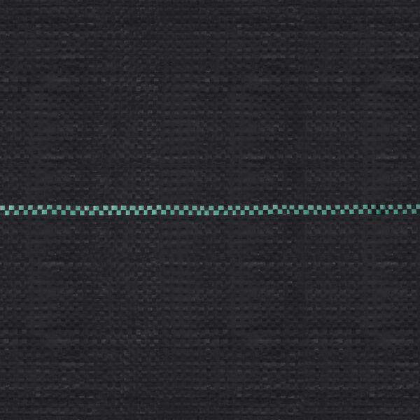 vidaXL 防草シート 2x100 m ブラック PP