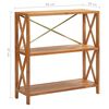 vidaXL 3段棚 80x30x87cm オーク無垢材