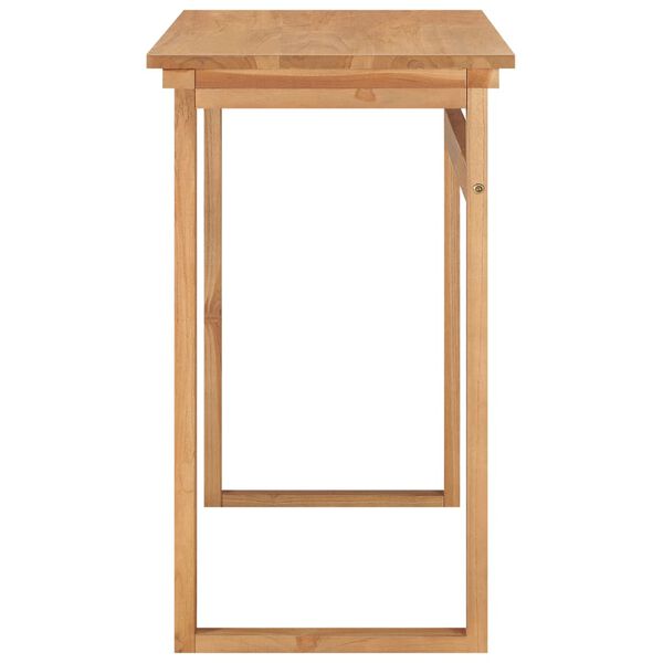 vidaXL デスク 100x45x75cm チーク無垢材