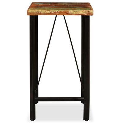 vidaXL バーテーブル 無垢の再生木材 60x60x107cm
