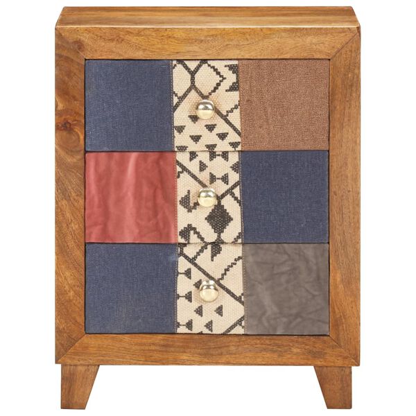 vidaXL ベッドサイドキャビネット 40x30x50cm マンゴー無垢材