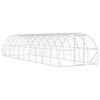 vidaXL 鶏小屋 シルバー 1000 x 300 x 200 cm 亜鉛メッキ鋼板