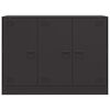 vidaXL サイドボード ブラック 99x39x73cm スチール