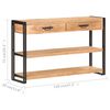 vidaXL サイドボード 120x30x75cm アカシア無垢材