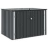 vidaXL ガーデン収納ボックス ブラック 151.5 x 107 x 100 cm スチール