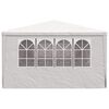 vidaXL プロ仕様 パーティーテント 側壁付き 4x9m ホワイト 90g/m²