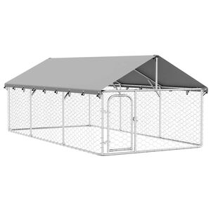 vidaXL 屋外用犬小屋 屋根付き 400x200x150cm
