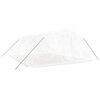 vidaXL スチールフレーム温室 ホワイト 30 m&sup2; 6x5x2.3 m