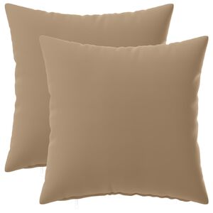 vidaXL クッションカバー 2 個 HEERLEN トープ 40 x 40 cm ポリエステル