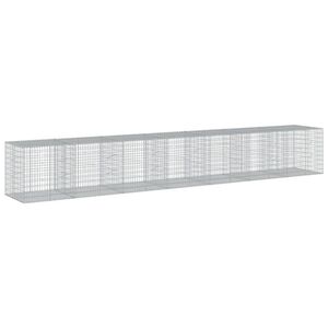 vidaXL 蛇籠バスケット カバー付き 700x100x100cm 亜鉛メッキ鉄