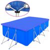 vidaXL プールカバー 2点 PE製 長方形 90g/m&sup2; 394x207cm