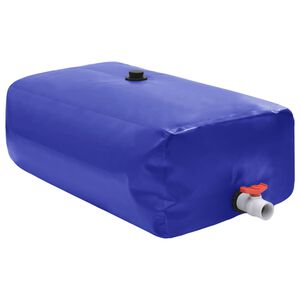vidaXL 折りたたみ式蛇口付きウォータータンク 100L PVC製