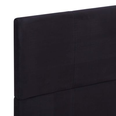 vidaXL ベッドフレーム ブラック 布製 150x200cm