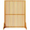 vidaXL プライバシースクリーン ブラウン 79.5 x 50 x 110 cm アカシア無垢材
