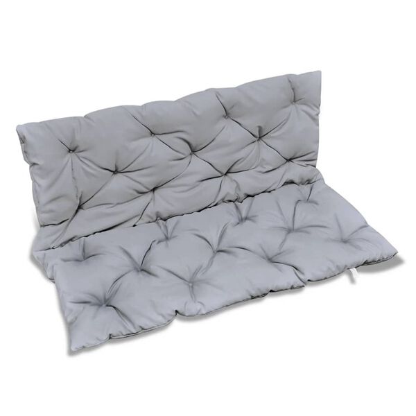 vidaXL スイングチェア用 クッションセット グレー 120cm