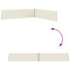 vidaXL パティオ用 引き込み式サイドオーニング 170x1200cm クリーム