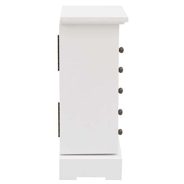 vidaXL ジュエリーケース 鏡付き MDF製 25x13.5x34cm