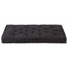vidaXL フロアパレットソファクッション 120x80x10 cm ブラック