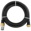 vidaXL サクションホース 真ちゅう製コネクタ付き 全長7m ホース内径25mm ブラック