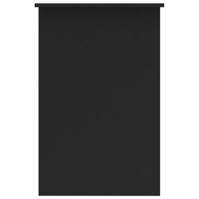 vidaXL デスク 黒色 100x50x76cm パーティクルボード