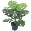 vidaXL 人工観葉植物 モンステラ ポット付き 45cm グリーン