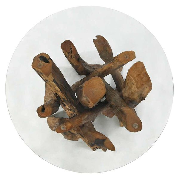 vidaXL コーヒーテーブル チーク無垢 流木 60 cm