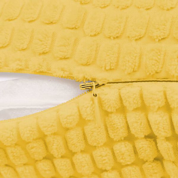 vidaXL クッション2個セット ベロア 45x45cm イエロー