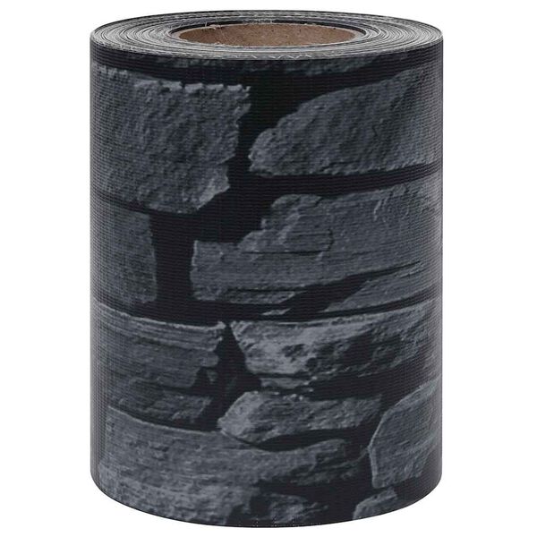 vidaXL ガーデンプライバシースクリーン 4点セット PVC製 35 x 0.19 m グレー