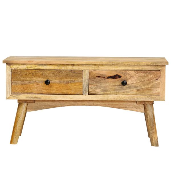 vidaXL コーヒーテーブル 82x52x42cm マンゴー無垢材