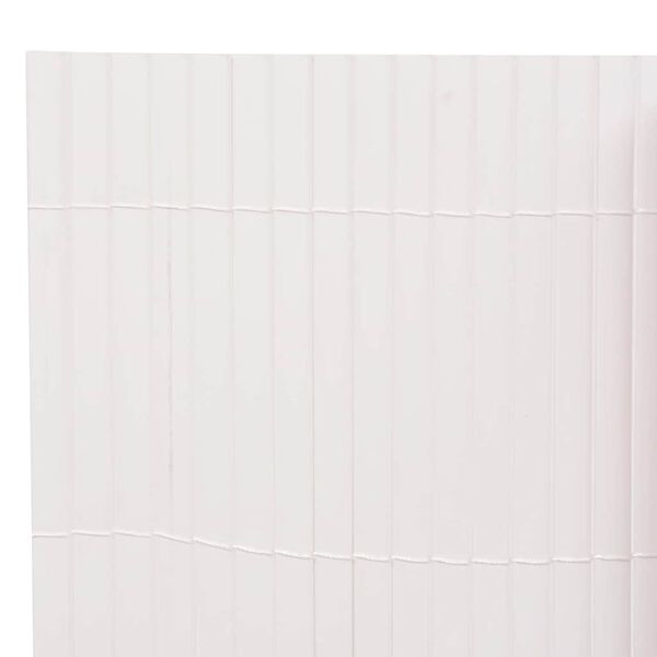 vidaXL ガーデンフェンス 両面タイプ 90x500 cm ホワイト