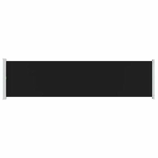 vidaXL パティオ用 引き込み式サイドオーニング 600x160cm ブラック