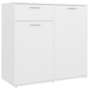 vidaXL サイドボード ホワイト 80x36x75 cm エンジニアリングウッド