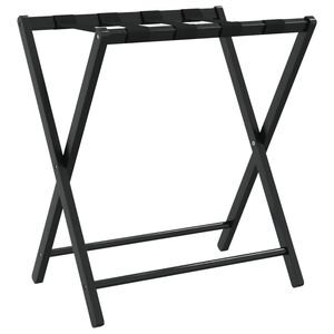 vidaXL ラゲッジラック ブラック 68.5x38x58cm 竹製