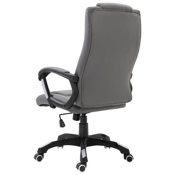 vidaXL オフィスチェア 合成皮革製 アントラシート