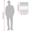 vidaXL 壁取り付け式ミラー ゴールド 50x60 cm 長方形